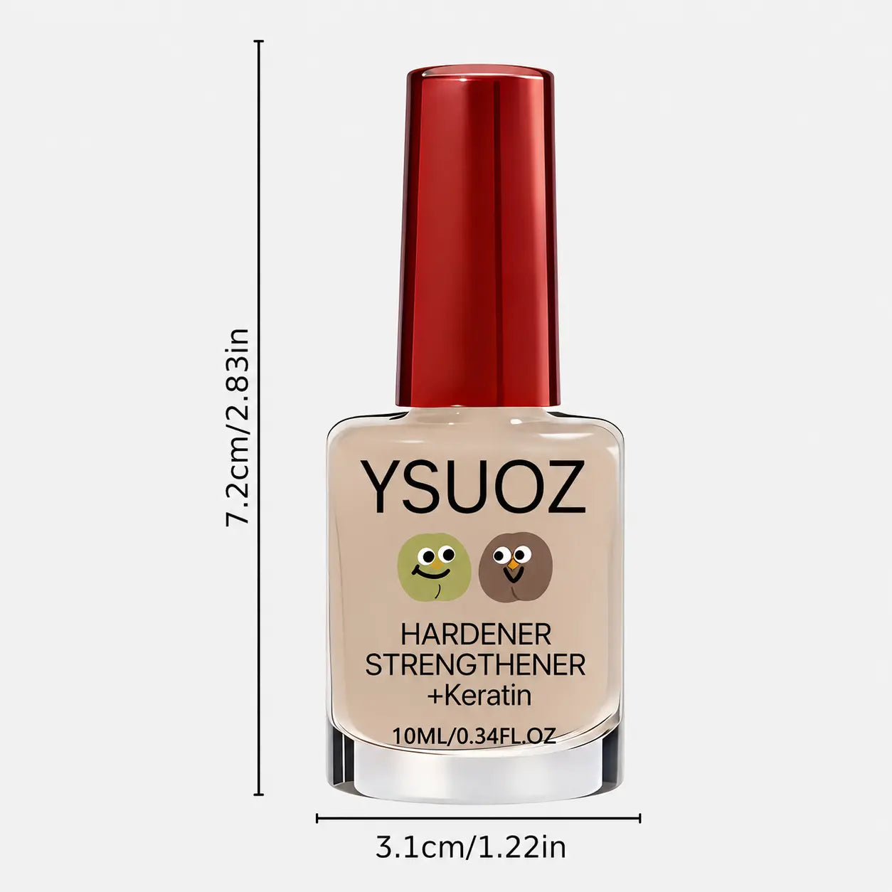 Transparent Jelly Nail Hardener - Naturally Dries Quickly, No Curing Required, Enhances Nail Hardness, Suitable for Those with Weak and Brittle Nails, Durable Formula