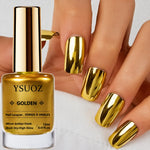 Golden Metallic Nail Polish, Quick-Drying Formula, No Baking Required, Long-Lasting Shine, Salon-Style Manicure, Alcohol-Free, Suitable for Adults, a Must-Have for Nail Art Enthusiasts