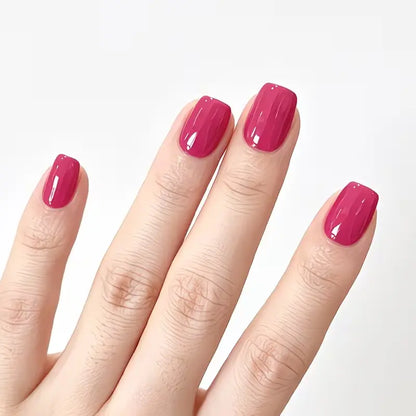 Raspberry Pink Nail Strengthener Nail Polish - No UV Lamp Required, Easy to Use, Suitable for Hands and Ft