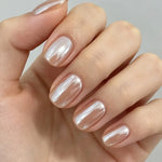 Nail Enhancer and Strengthener, Quick-Drying Brightening Treatment with a Nude Pearl Finish, Uv-Free Formula for Daily Nails, Single Bottle