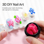 [Pre-Orde] MIZHSE 3D Nail Art Gel Kit – Multi-Color Set for Flowers, Charms & Creative Designs | Non-Sticky Builder Gel