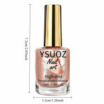 Summer Glass Bead Nude Nail Strengthener - 10Ml Mirror-Clear Nude Glass Nail Hardener, No Lamp Required, Natural Quick-Dry Formula, Mirror-Like Natural Reflective Effect, Strengthens Nails, Long-Lasting Formula, High-Gloss Finish, Suitable for Weak Nails