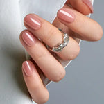 Milky White Press on Nails | Curvlife Nail | 30Pcs | Glossy Natural Finish | Easy Apply, Comfortable & Durable | Daily, Business & Elegant Nail Art | Summervibes