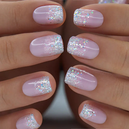 Milky White Press on Nails | Curvlife Nail | 30Pcs | Glossy Natural Finish | Easy Apply, Comfortable & Durable | Daily, Business & Elegant Nail Art | Summervibes