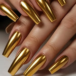 Golden Metallic Nail Polish, Quick-Drying Formula, No Baking Required, Long-Lasting Shine, Salon-Style Manicure, Alcohol-Free, Suitable for Adults, a Must-Have for Nail Art Enthusiasts