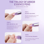 Ceramic Cuticle Oil Pusher Pen,3-In-1 Cuticle Remover Buffer Pen with Tools