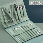 16Pcs Nail Clippers and Nail Trimming Tool Set, a Professional Nail Clipper and Pedicures Tool Kit That Is Easy to Carry