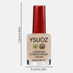 Transparent Jelly Nail Hardener - Naturally Dries Quickly, No Curing Required, Enhances Nail Hardness, Suitable for Those with Weak and Brittle Nails, Durable Formula