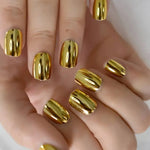 Golden Metallic Nail Polish, Quick-Drying Formula, No Baking Required, Long-Lasting Shine, Salon-Style Manicure, Alcohol-Free, Suitable for Adults, a Must-Have for Nail Art Enthusiasts