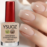 Transparent Jelly Nail Hardener - Naturally Dries Quickly, No Curing Required, Enhances Nail Hardness, Suitable for Those with Weak and Brittle Nails, Durable Formula
