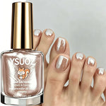 Nail Enhancer and Strengthener, Quick-Drying Brightening Treatment with a Nude Pearl Finish, Uv-Free Formula for Daily Nails, Single Bottle