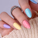 Milky White Press on Nails | Curvlife Nail | 30Pcs | Glossy Natural Finish | Easy Apply, Comfortable & Durable | Daily, Business & Elegant Nail Art | Summervibes