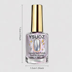 10Ml Sugar Glaze Donut Clove Mirror Aurora Nail Strengthener - Polarized Unicorn Polish, No Light Needed, Natural Drying, Easy Application, High-Gloss Reflective Effect, Jelly Texture, Beauty Enhancer