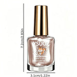 Nail Enhancer and Strengthener, Quick-Drying Brightening Treatment with a Nude Pearl Finish, Uv-Free Formula for Daily Nails, Single Bottle