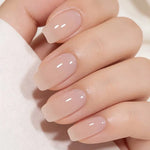 Transparent Jelly Nail Hardener - Naturally Dries Quickly, No Curing Required, Enhances Nail Hardness, Suitable for Those with Weak and Brittle Nails, Durable Formula