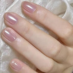 Nude Pink Nail Hardener, Easy to Apply, Natural Drying, Moonlight Pink Enhancer, Summer Style, Nude Series Nail Oil, Quick-Drying, Natural Reflective Texture Effect, Long-Lasting Formula, Enhances Nail Strength, Making Nails Stronger, Smoother