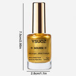 Golden Metallic Nail Polish, Quick-Drying Formula, No Baking Required, Long-Lasting Shine, Salon-Style Manicure, Alcohol-Free, Suitable for Adults, a Must-Have for Nail Art Enthusiasts