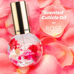 Cuticle Oil for Nails, Infused with Real Flowers, Rose, 0.5 Fl. Oz