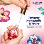 Cuticle Oil for Nails, Infused with Real Flowers, Rose, 0.5 Fl. Oz
