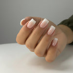 Milky White Press on Nails | Curvlife Nail | 30Pcs | Glossy Natural Finish | Easy Apply, Comfortable & Durable | Daily, Business & Elegant Nail Art | Summervibes