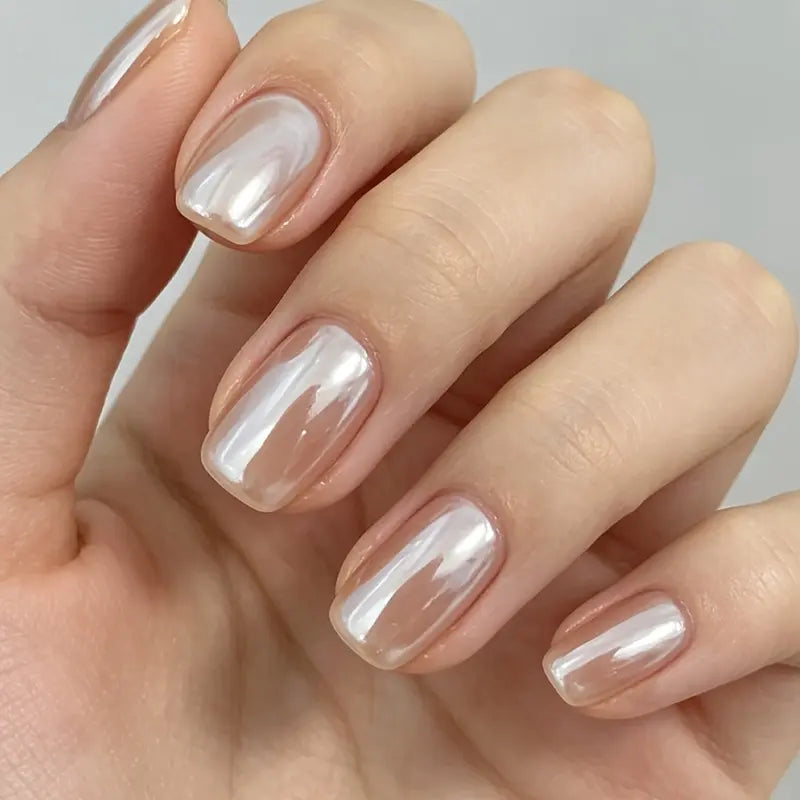 Nail Enhancer and Strengthener, Quick-Drying Brightening Treatment with a Nude Pearl Finish, Uv-Free Formula for Daily Nails, Single Bottle