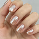 Nail Enhancer and Strengthener, Quick-Drying Brightening Treatment with a Nude Pearl Finish, Uv-Free Formula for Daily Nails, Single Bottle